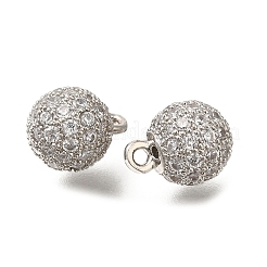 Стойки обшивки латунь микро проложить кубическую прелесть диоксида циркония KK-F883-07P-02