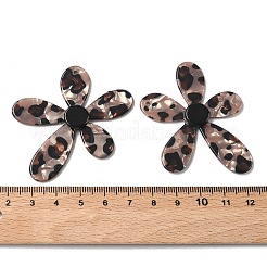 Непрозрачные подвески из ацетата целлюлозы (смолы) с леопардовым принтом&nbsp;FIND-C088-02A