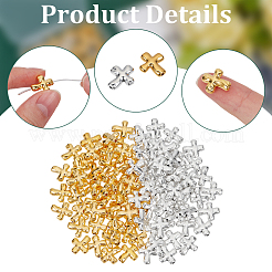 100шт бусины из сплава 2 цветов&nbsp;FIND-ME0002-96