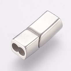Fermoirs magnétiques en acier inoxydable 304 résistant au ternissement avec emembouts collées&nbsp;X-STAS-E138-06P