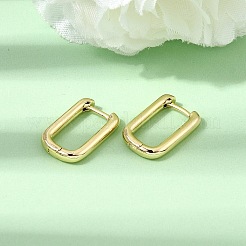 Latón pendientes de aro Huggie&nbsp;EJEW-G473-01G