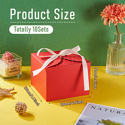 10 комплект квадратных бумажных подарочных коробок&nbsp;CON-TA0001-11C