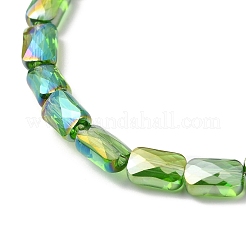 Прозрачные стеклянные бусины гальваническим пряди X-EGLA-I017-03-AB04