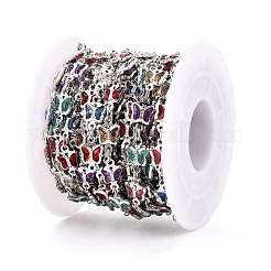 Латунные цепочки-бабочки ручной работы CHC-N024-06P