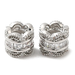 Стойки обшивки латунь кубического циркония европейский шариков KK-K349-10P