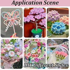 DIY Chenille-Stiel-Lametta-Girlanden-Bastelsets&nbsp;DIY-SC0033-14D