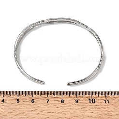 Браслеты-манжеты из нержавеющей стали 304 для женщин BJEW-H635-02P