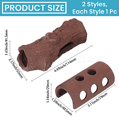 2 pièce de 2 styles de décorations d'affichage en argile violette&nbsp;DIY-GF0013-05