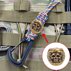 2 шт. 2 цвета латунные бусины EDC европейские FIND-NB0004-99