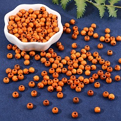 500 шт. Бусины из натурального дерева пекан WOOD-SZ0001-20A