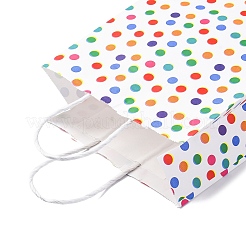 Tragetaschen aus Papier mit Tupfenmuster&nbsp;LS-CARB-R001-01A