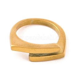 Ионное покрытие(ip) 304 нержавеющая сталь открытые манжеты для пальцев для женщин&nbsp;RJEW-A414-23B-G