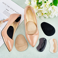 4 пара 4 стилей гелевые стельки с подушечками из японской шерсти для передней части стопы&nbsp;AJEW-DJ0004-99