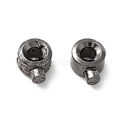 Зажимные бусины из латуни&nbsp;KK-E280-01B