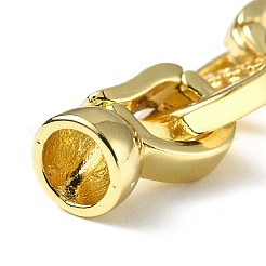 Реечное покрытие латунь микро паве прозрачный кубический цирконий складные застежки&nbsp;KK-G448-05G