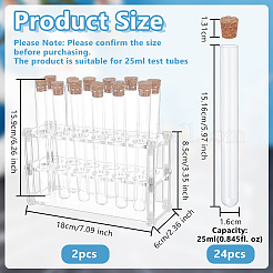 2 шт. акриловые многоцелевые колориметрические цилиндрические стойки для пробирок&nbsp;AJEW-OC0014-45