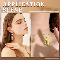 10 шт. ионное покрытие (IP) подвески из нержавеющей стали 304&nbsp;STAS-BBC0002-28