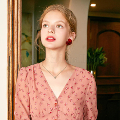 10 шт. 5 стиля ожерелья с подвесками в виде кольца и узла из нержавеющей стали 304 для женщин NJEW-FI0001-23