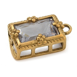 Подвески из нержавеющей стали 304 со стразами&nbsp;LS-STAS-M084-06G-03