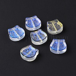 Perle di vetro verniciate a spruzzo trasparente&nbsp;GLAA-I050-13C