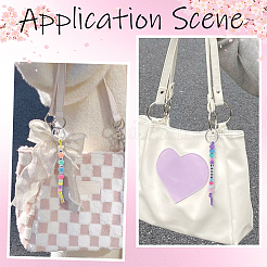 Kits de llaveros con letras y corazones para hacer uno mismo&nbsp;DIY-BM0001-55