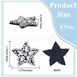 6 x Stern-Applikationen.&nbsp;PATC-GF0001-38