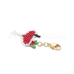 Pendentifs décoratifs faits à la main en perles de verre&nbsp;HJEW-MZ00356-01