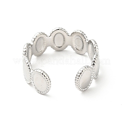 Кольцо-манжета овальной формы из нержавеющей стали 304&nbsp;RJEW-I085-18P