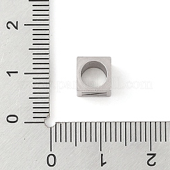 Европейские бусины из нержавеющей стали 201 STAS-M058-01N-P