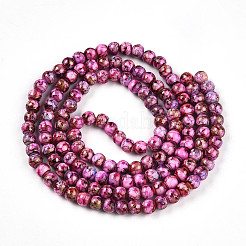 Выпечка окрашенные стеклянные бусины пряди DGLA-N003-6mm-B03