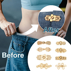 16 пара 8-х стилей регулируемых джинсовых булавок из сплава DIY-TA0013-13