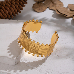 Модные открытые браслеты-манжеты из нержавеющей стали 304 OU3634