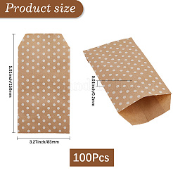 100шт крафт-бумажные пакеты CARB-CY0001-02