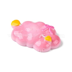 Кабошоны из непрозрачной смолы розового цвета с декодированием&nbsp;RESI-C045-06B