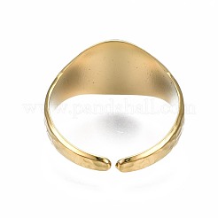 Овальное открытое манжетное кольцо из нержавеющей стали 304&nbsp;RJEW-T023-54G