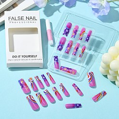 Пресс из АБС-пластика с полным покрытием на накладных ногтях&nbsp;DIY-CJC0006-16