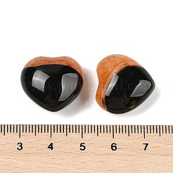 Натуральный агат (окрашенный и нагретый) сердцевидный пальмовый камень&nbsp;G-Q021-04C