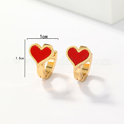 Серьги-кольца из нержавеющей стали в форме романтического сердца 201 CN6275