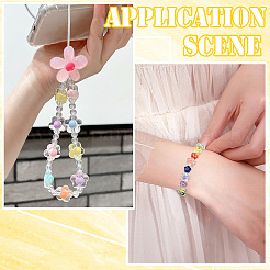 300шт 3 стиля прозрачные акриловые бусины&nbsp;MACR-SP0002-04