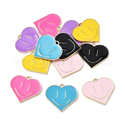 12шт 6 цвета сплава эмалевые подвески&nbsp;ENAM-FP0001-77