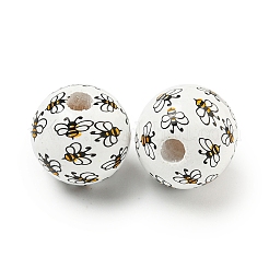 Набивные деревянные европейские бусины WOOD-G022-10B