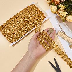 Металлизированная кружевная отделка&nbsp;OCOR-WH0101-162B