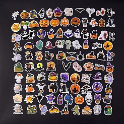 100 pz adesivi laser autoadesivi in pvc olografico di halloween&nbsp;DIY-B064-02B