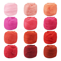 60g 12 Farben Nadelfilzwolle Roving&nbsp;DIY-TA0011-31A