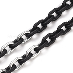 Окрашенные распылением пластмассовые цепочки для очков ccb AJEW-EH00240-01