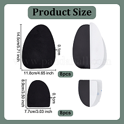 4 комплект противоскользящих накладок для обуви из замши&nbsp;AJEW-OC0014-15
