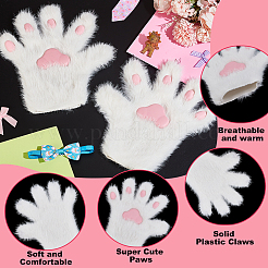 Перчатки из полиэфирного волокна AJEW-WH0816-231B