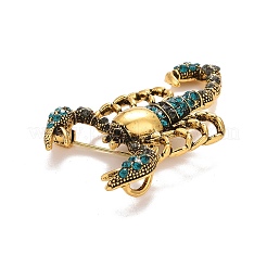 Значок скорпиона из горного хрусталя&nbsp;LS-JEWB-E013-04G