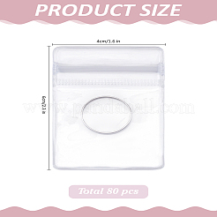 80 шт. ПВХ пакеты с застежкой-молнией&nbsp;OPP-LP0001-02