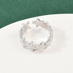 Латунные регулируемые манжеты для женщин RJEW-H256-16P